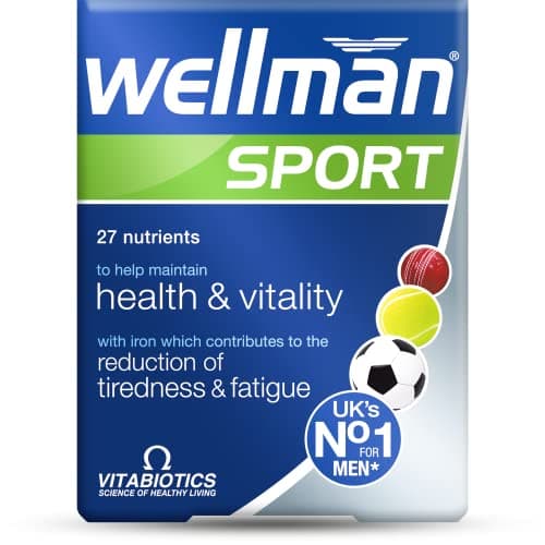 Image of Wellman Sport Multivitamin Tablets for Men, 30 Tablets (Pack of 1)