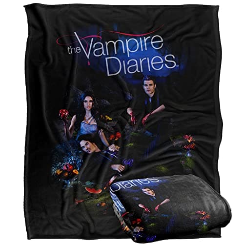 Image of Vampire Diaries Tempted Officially Licensed Silky Touch Super Soft Throw Blanket 152 x 127 cm