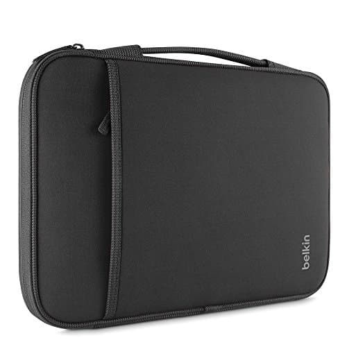 Image of Belkin Slim Protective Sleeve with Carry Handle and Zipped Storage for Chromebooks, Netbooks and Laptops Upto 11 inch - Black