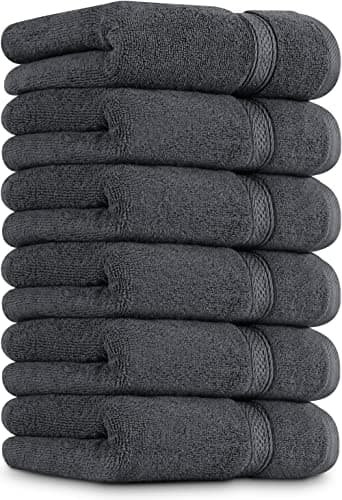 Image of Utopia Towels - [72 Pack Premium Hand Towels - 100% Combed Ring Spun Cotton, Ultra Soft and Highly Absorbent, Extra Large Thick Hand towels 41 x 71 cm, Hotel & Spa Quality Hand Towels (Grey)