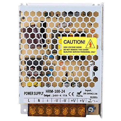Image of Ultra Thin 24V 4.17A 100W Switching Power Supply, LED Strip Power Supply with PWM Intelligent Control, AC to DC Converter for RGB and Monochromatic LED Strips, IP20