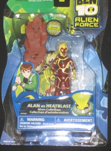 Image of Bandai Ben 10 Alien Force 4 Inch Action Figure Alan (As Heatblast)
