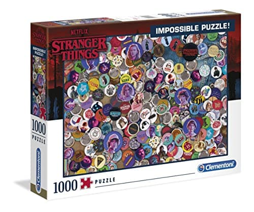 Image of Clementoni - 39528 - Impossible Puzzle - Stranger Things - 1000 pieces - Made in Italy - jigsaw puzzles for adult - jigsaw puzzles Netflix