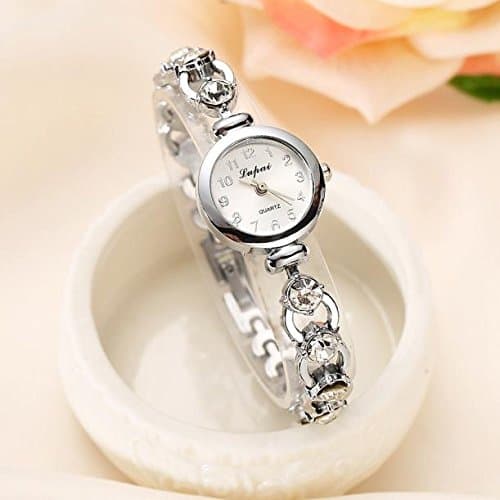 Image of Mode De chaude Vente Watch Luxe Montres Montre Femmes Bracelet Femmes De Women's Watch Mens Wristwatch (Silver, One Size)