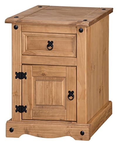 Image of Mercers Furniture Corona Medium 1 Door 1 Drawer Bedside