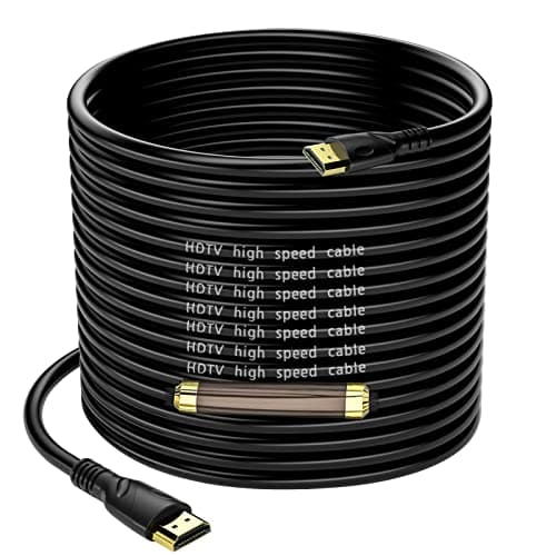 Image of Jorenca 4K HDMI Cable 25m(HDMI 2.0,18Gbps) Ultra High Speed Gold Plated Connectors,Ethernet Audio Return,Video 4K@60Hz FullHD1080p 3D Compatible with HDTV,Blu-Ray,Xbox,Laptop,PS3/4/5/9,PC,ect