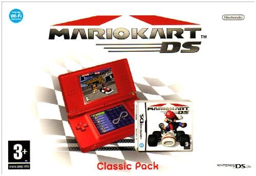 Image of Nintendo DS Lite Console (Red) with Mario Kart Bundle (Nintendo DS)