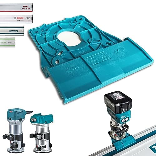 Image of Professional Guide Rail Adapter for Makita DRT50 / RT0700C / RT0702C / RT0700 for Makita / Bosch / Festool / Mafell Guide Rail Router Edge Milling Adapter