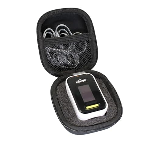 Image of GUBEE Hard Travel Case Bag for Braun Pulse Oximeter 1 Beurer PO30 PO40 Pulse Oximeter OxiPro OX2 Finger Oxygen Saturation Monitor