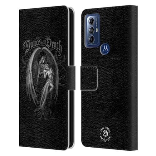 Image of Head Case Designs Officially Licensed Anne Stokes Dance With Death Gothic Leather Book Wallet Case Cover Compatible With Motorola Moto G Play (2023)