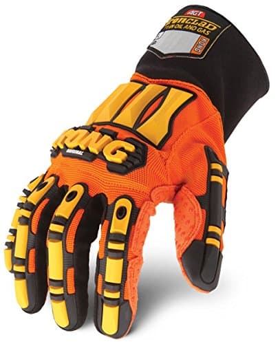 Image of Ironclad Kong SDX2-02-S Original Oil & Gas Safety Impact Gloves, Small, Orange