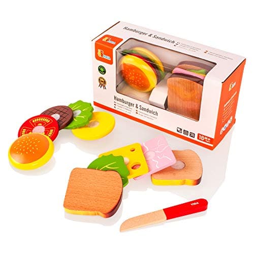 Image of Viga Burger and Sandwich Toy