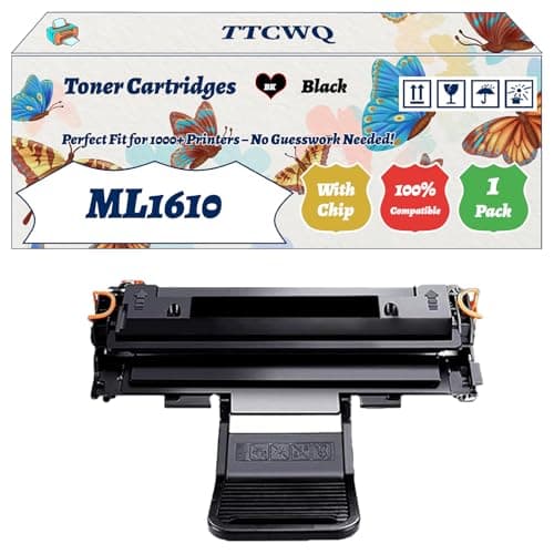 Image of Compatible for Samsung ML1610 Toner Cartridges Work for Samsung ML-2010 ML-2010P ML-2010R ML-2510 ML-2570 ML-2571N Printers (1 Pack Black)