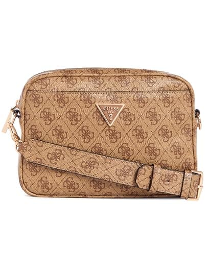 Image of GUESS Meridian Shoulder Bag 24 cm, Latte logo, One size