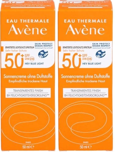 Image of Avene Sun Cream SPF 50+ Fragrance Free 50 ml (Pack of 2)