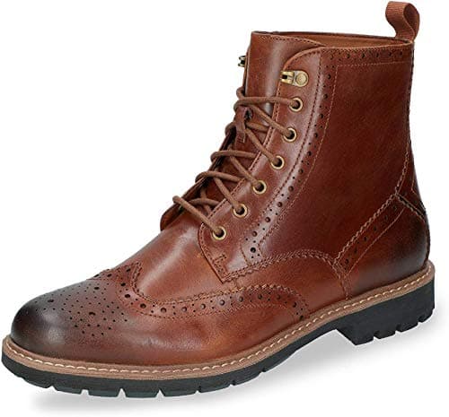 Image of Clarks Batcombe Lord Mens Dark Tan Lea, 11