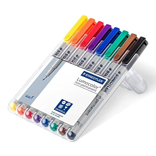 Image of Staedtler 316 Lumocolor Pen Non-permanent Fine 0.6mm Line Assorted 316WP8 [Wallet 8]