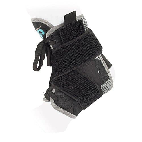Image of Ultimate Performance UP Advanced Ankle Brace with Straps, Small, Black/Grey