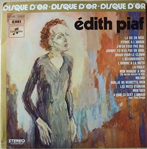 Image of Edith Piaf, Disque D'or, VINYL LP, EMI/COLUMBIA label 1972 (French Import, Pathe Marconi)
