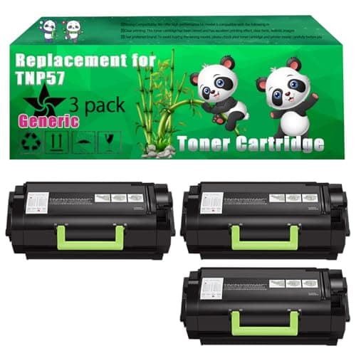 Image of Replacement TNP57 Toner Cartridge Compatible for Konica Minolta Bizhub 4402P Printers, Up to 25000 Pages, Vivid Colors, Contains Chip (3 Pack Black)