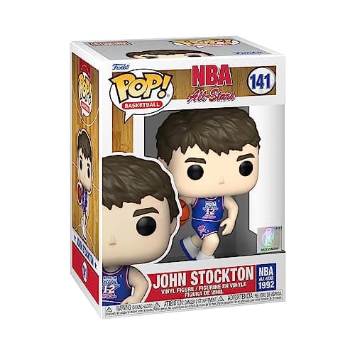 Image of Funko POP! NBA Legends-John Stockton - (Blue All Star Uni 1992) - Collectable Vinyl Figure - Gift Idea - Official Merchandise - Toys for Kids & Adults - Sports Fans - Model Figure for Collectors