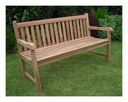 Image of Your Price Furniture 5ft 150cms Chunky Teak 3 Seat Garden Park Bench Java Garden Furniture for Your Patio