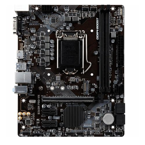 Image of pc motherboard Fit For MSI B365M PRO-VH Intel LGA-1151 Micro-ATX LGA 1151 Socket Supports DDR4 Memory, Up To 2666 MHz Turbo M.2 USB 3.1