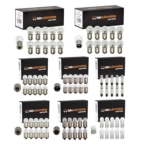 Image of Tek Automotive 80 Pcs 24V Bulbs For Lorry Truck Assorted Set - R5W 149, R5W 150, P21W 241, C5W 242, R10W 246, T4W 249, P21/5W 334, W5W 507
