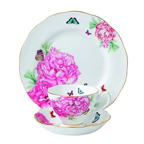 Image of Royal Albert Miranda Kerr 40010579 Friendship Teacup, Saucer & 20cm Side Plate 3 Pc Set, Bone China, White, 22