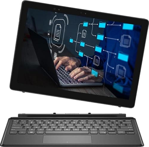 Image of Dell Latitude 5285 2-in-1 Laptop, 12.3-Inch FHD Touscreen Notebook, Intel Core i5-7300U, 8GB RAM, 256GB SSD, US QWERTY Keyboard, Windows 11 Pro (Renewed)