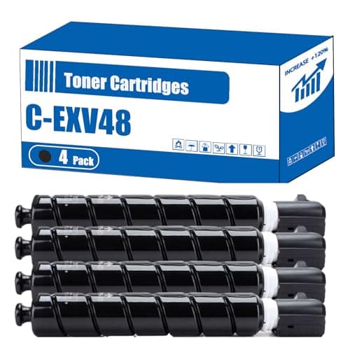 Image of Compatible for Canon C-EXV48 Toner Cartridges ImageRUNNER IR-C1325iF IR-C1335iF IR-C1335iFC Printers, High Yield 36500 Pages, Accurate Imaging Rich Colors (4 Pack Black)