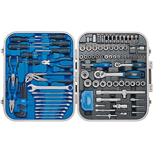 Image of Draper 32027 Mechanics Tool Kit, 127 Piece Blue One Size
