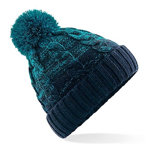 Image of Beechfield Ombré Beanie - Teal/French Navy