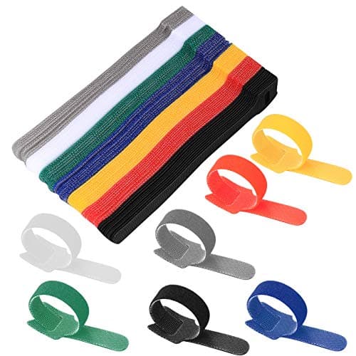 Image of 70 Pcs Cable Ties,Cable Tidy Management, Reusable Straps Wire Tidy Ties, Cable Wrap Labels Organisers Management for Organizing Home, Office
