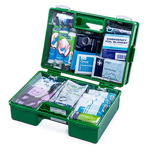 Image of First Aid Kit in Deluxe Box Fully Stocked - Large ABS Kit for Workplace UK Assembled