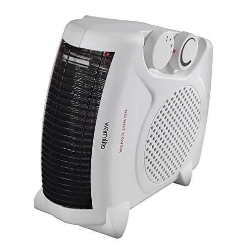 Image of Warmlite Thermo Fan Heater with 2 Heat Settings and Overheat Protection, 2000W, White, WL44001