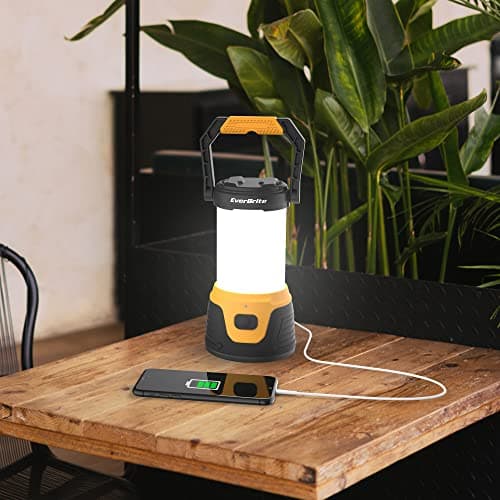 Image of EverBrite LED Camping Lantern Rechargeable, 1000 Lumen 5 Modes Camping Lights, 4400 mAh Portable Power Bank, Lightweight Emergency Tent Light for Outdoor, Hiking, Camping, Fishing, Hunting, Garden
