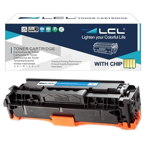 Image of LCL Remanufactured Toner Cartridge 304A CC531A 305A CE411A (1 Cyan) Replacement for HP Color LaserJet CP2020 CP2025 CP2025dn CP2025n CP2025x CM2320 CM2320fxi CM2320n CM2320nf