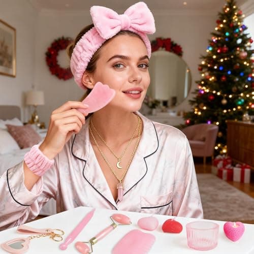 Image of iZoeL Self Care Advent Calendar for Women & Teens 14+ – Christmas Countdown Gift Set with Facial Tools, Scented Candle, Jewellery & Cozy Socks – Beauty & Relaxation Gifts for Mom, Wife
