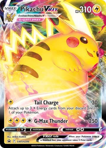Image of Pikachu VMAX SWSH286 JUMBO OS Pokemon Promo Card (SWSH Promo Series) | Titan Authenticated