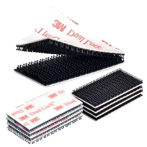 Image of 3M Dual Lock 25.4 mm x 50.8 mm 8 Pcs Black SJ3550 Heavy Duty Reclosable Fastener Mounting Strips Self Mating Interlocking Hook for Indoor Outdoor Home Office Deco