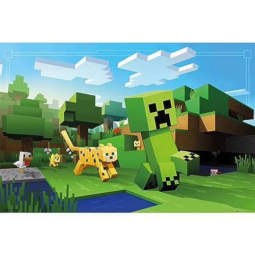 Image of GB eye Minecraft Ocelot Chase 61 x 91.5cm Maxi Poster