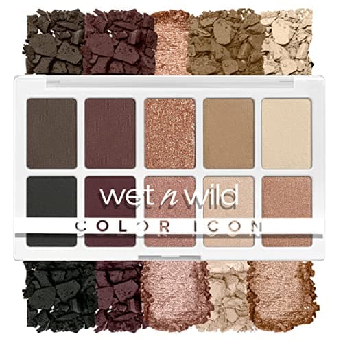 Image of Wet N Wild Color Icon 10-Pan Eyeshadow Makeup Palette, Brown Nude Awakening, Long Lasting, Shimmer, Metallic, Glittery, Matte, Rich Smooth Pigment, Cruelty Free