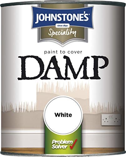 Image of Johnstone's 307955 Paint to Cover Damp White, 750ml