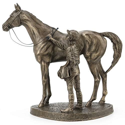 Image of Unsaddling the First by David Geenty Cold Cast Bronze Sculpture H17cm