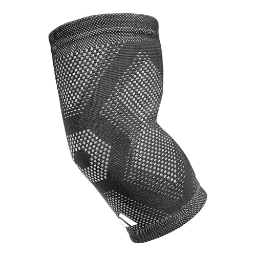 Image of Adidas Aeroready Elbow Brace Breathable Compression Support Ergonomic Design Silicone Pads (S)