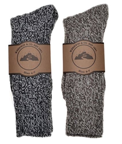Image of 2 Pairs of Thick & Warm Wool Blend Ladies socks