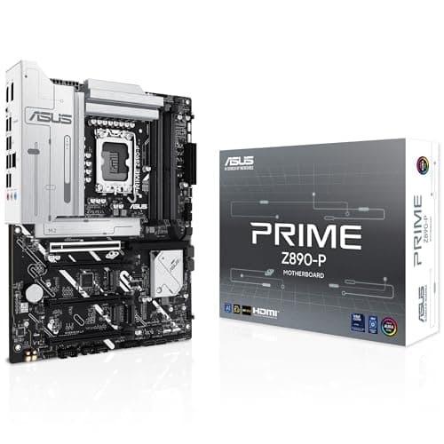 Image of ASUS Intel PRIME Z890-P ATX motherboard,14+1+2+1 (80A) power stages, DDR5 slots, PCIe 5.0 w/ full support for next-gen GPUs, USB 20Gbps Type-C port, 4 x M.2 slots, PCIe Slot Q-Release