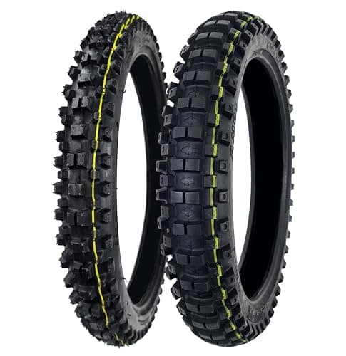 Image of Front & Rear Tyre Set To Fit Sur-Ron LBX X-Series Light Bee Electric Off-Road E-Bike Talaria Sting 19" 70/100-19 Front and 80/100-19" Rear