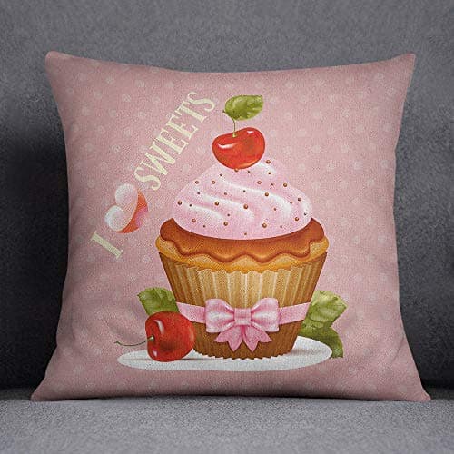 Image of Bonamaison Decorative Cushion Cover, Cotton Polyester, Multicolor, 45X45